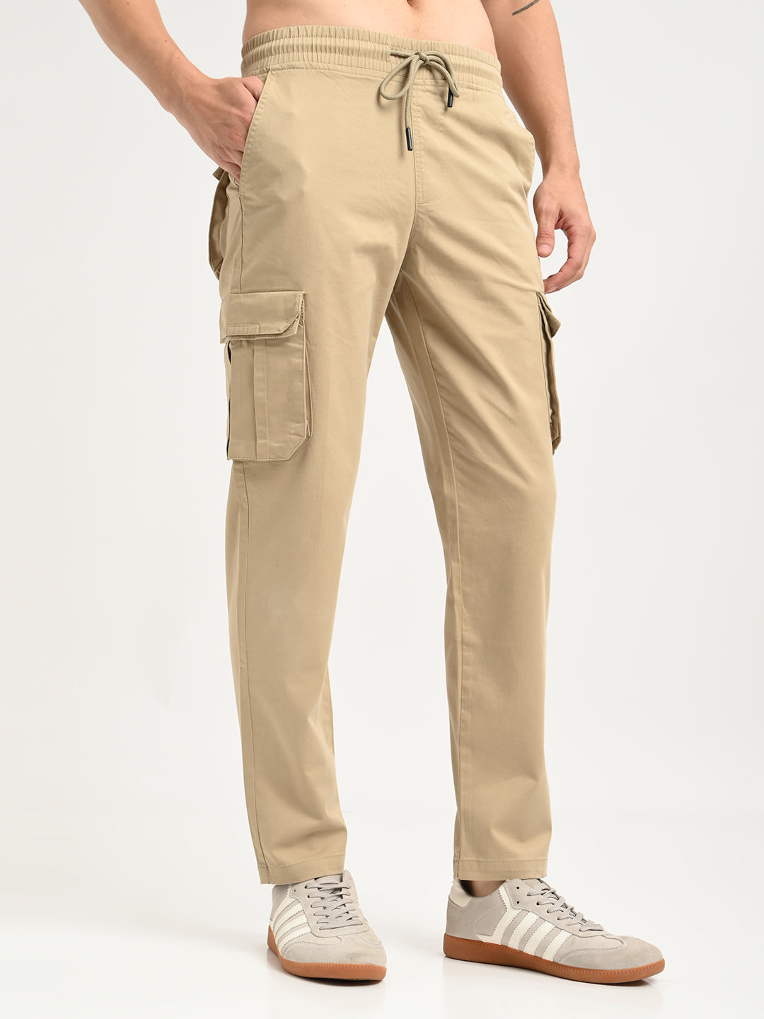 Men Cotton Cargo Trousers