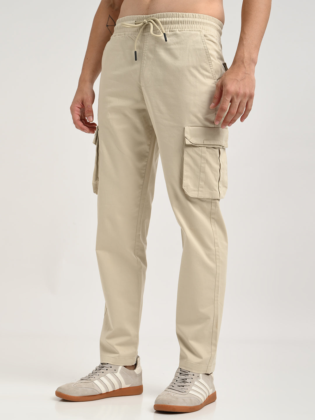 Men Cotton Cargo Trousers
