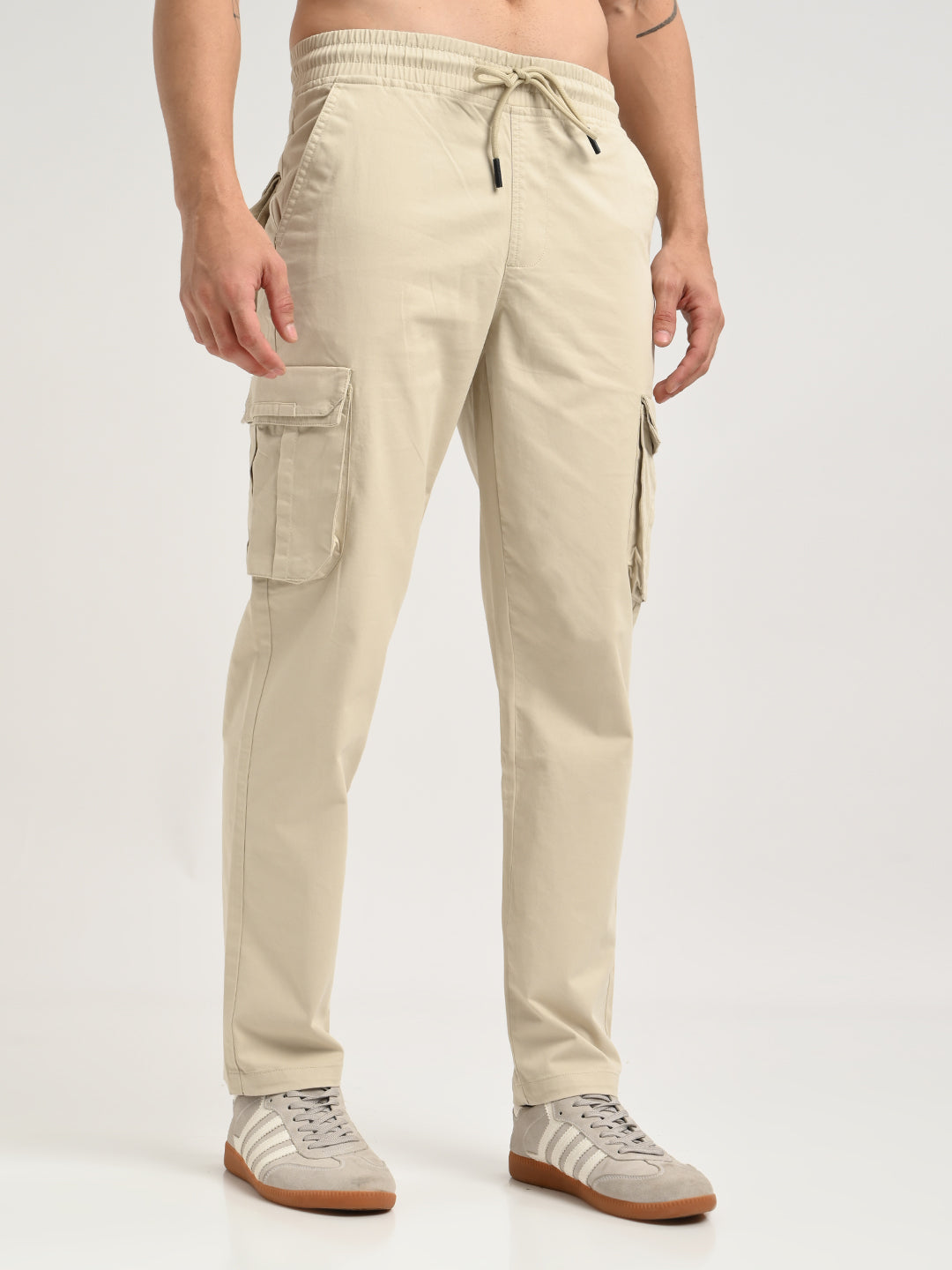 Men Cotton Cargo Trousers
