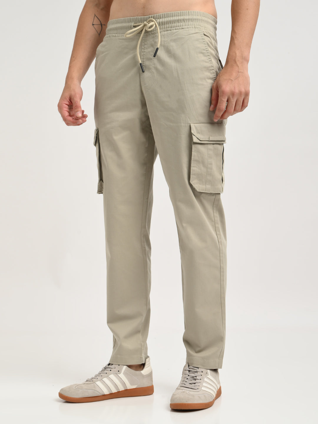 Men Cotton Cargo Trousers