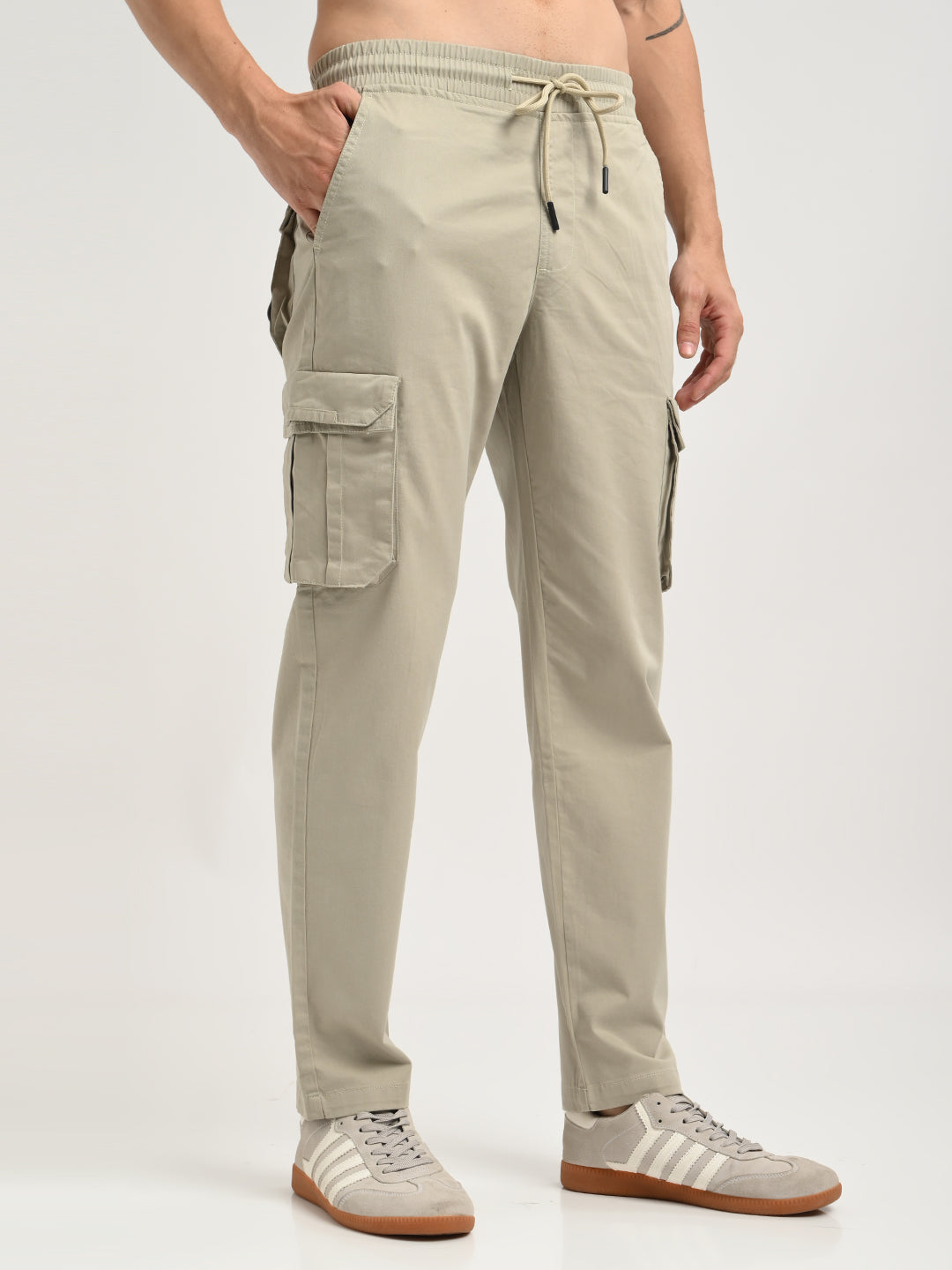Men Cotton Cargo Trousers