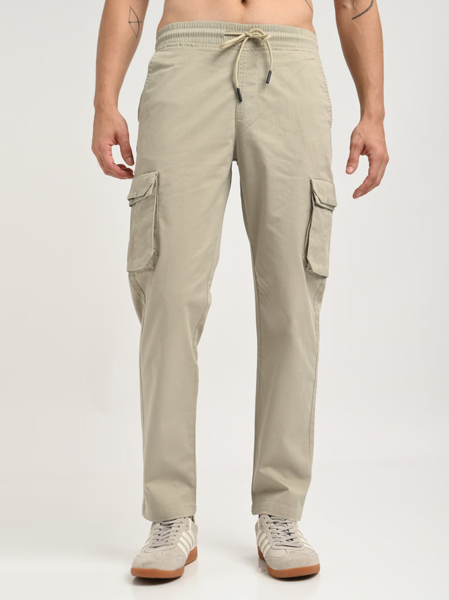Men Cotton Cargo Trousers