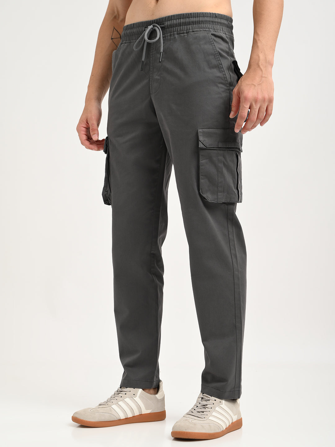 Men Cotton Cargo Trousers