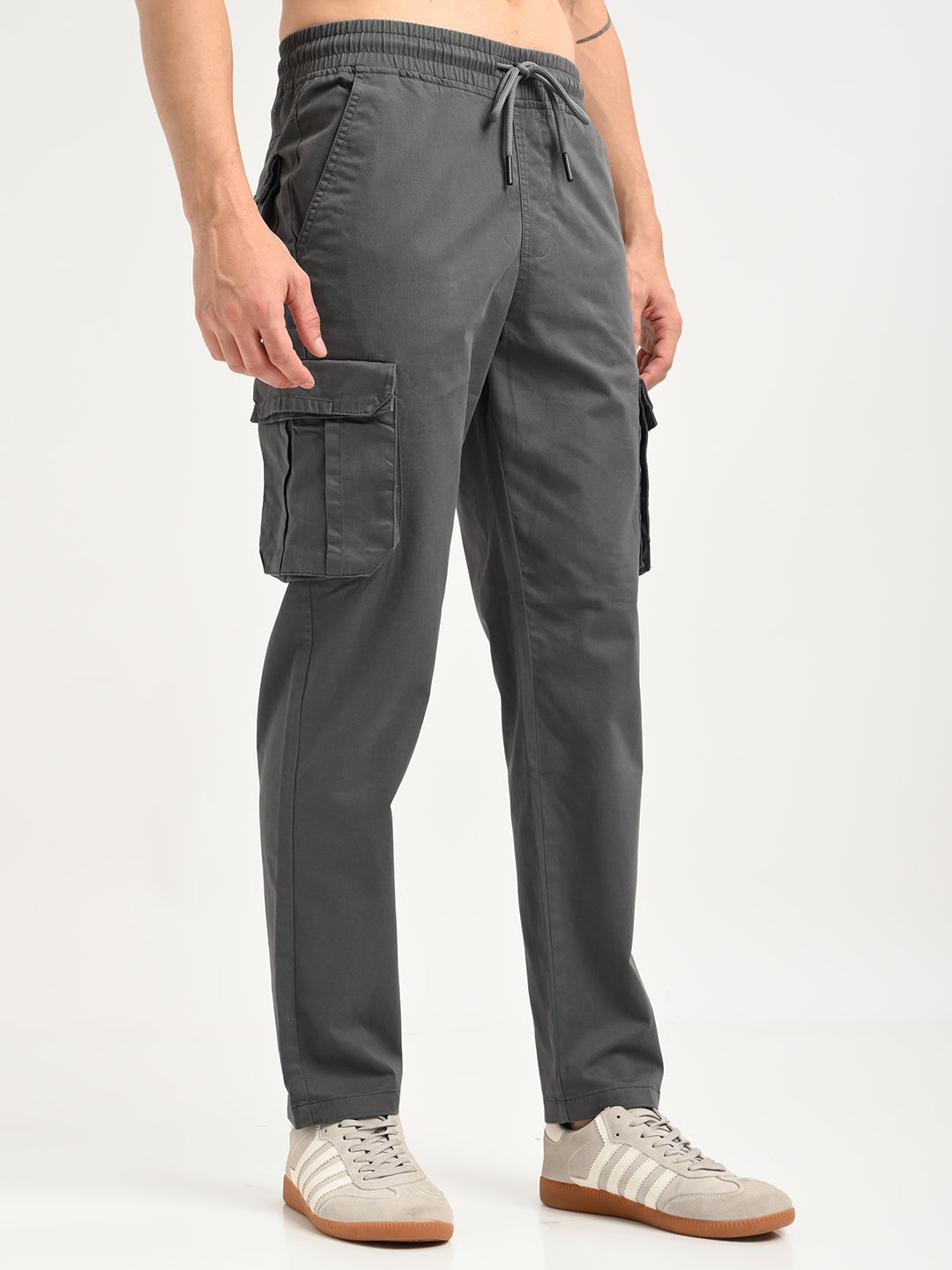 Men Cotton Cargo Trousers