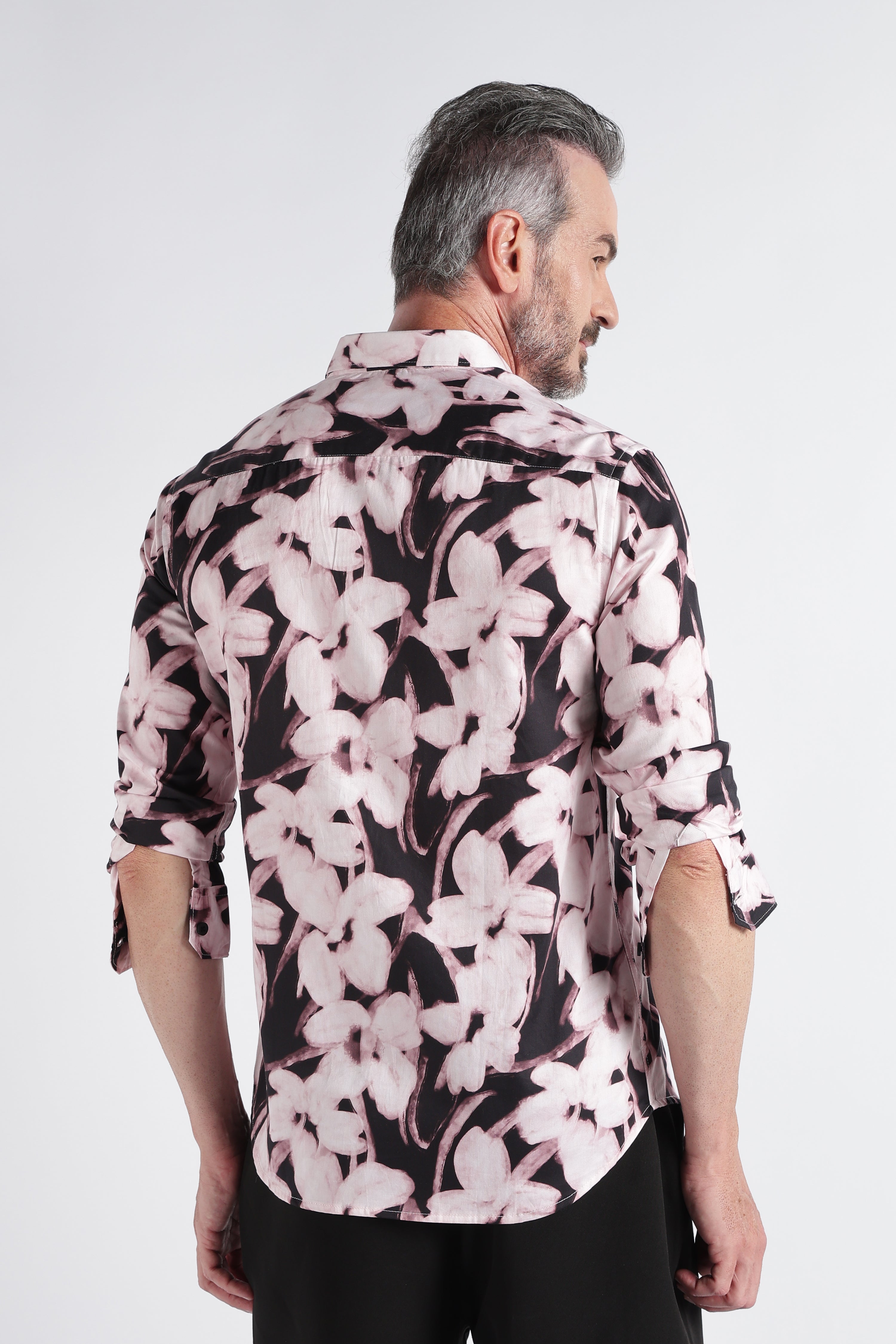 Men Multi Satin Digital Print Shirt