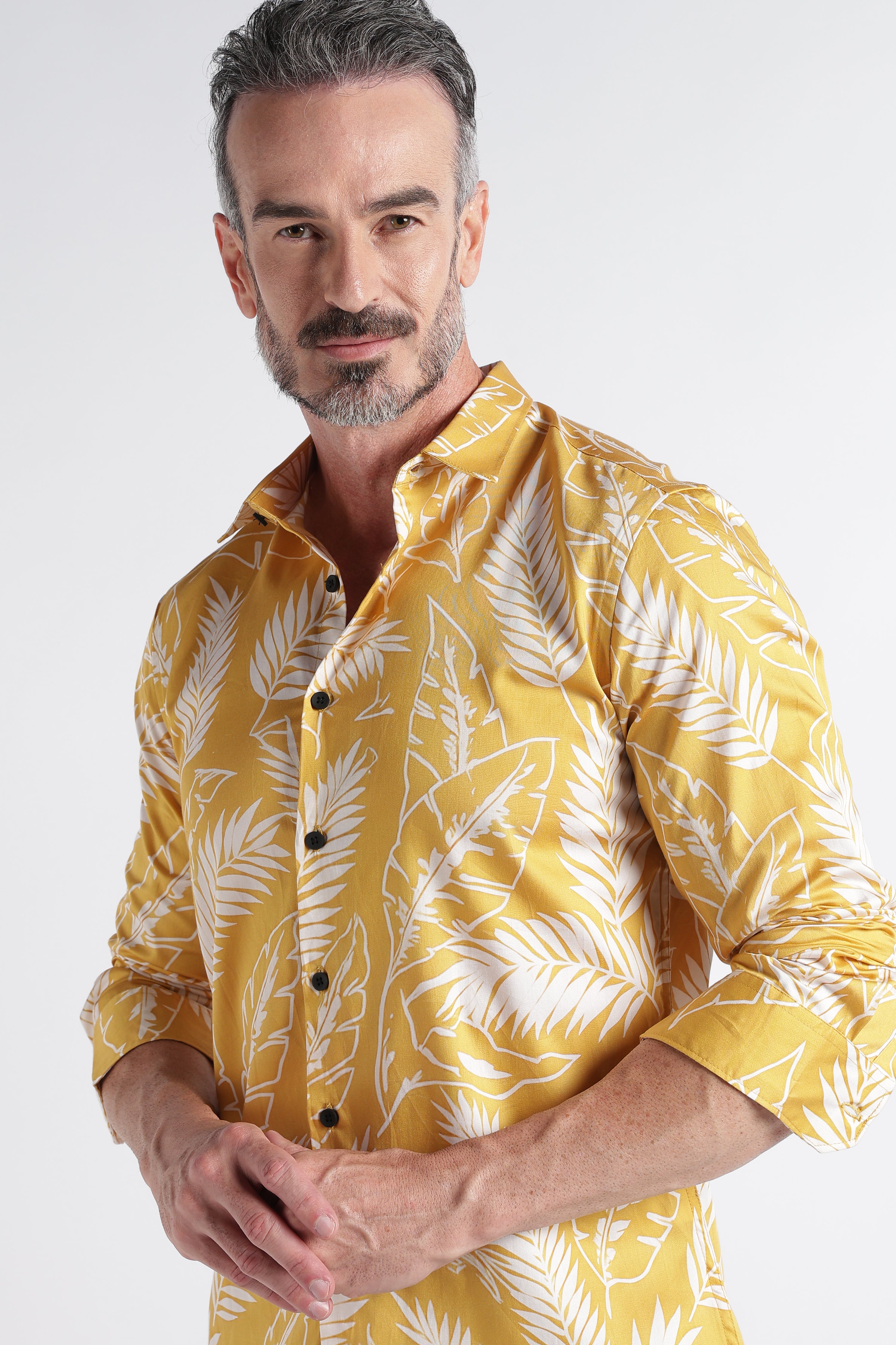 Men Multi Satin Digital Print Shirt
