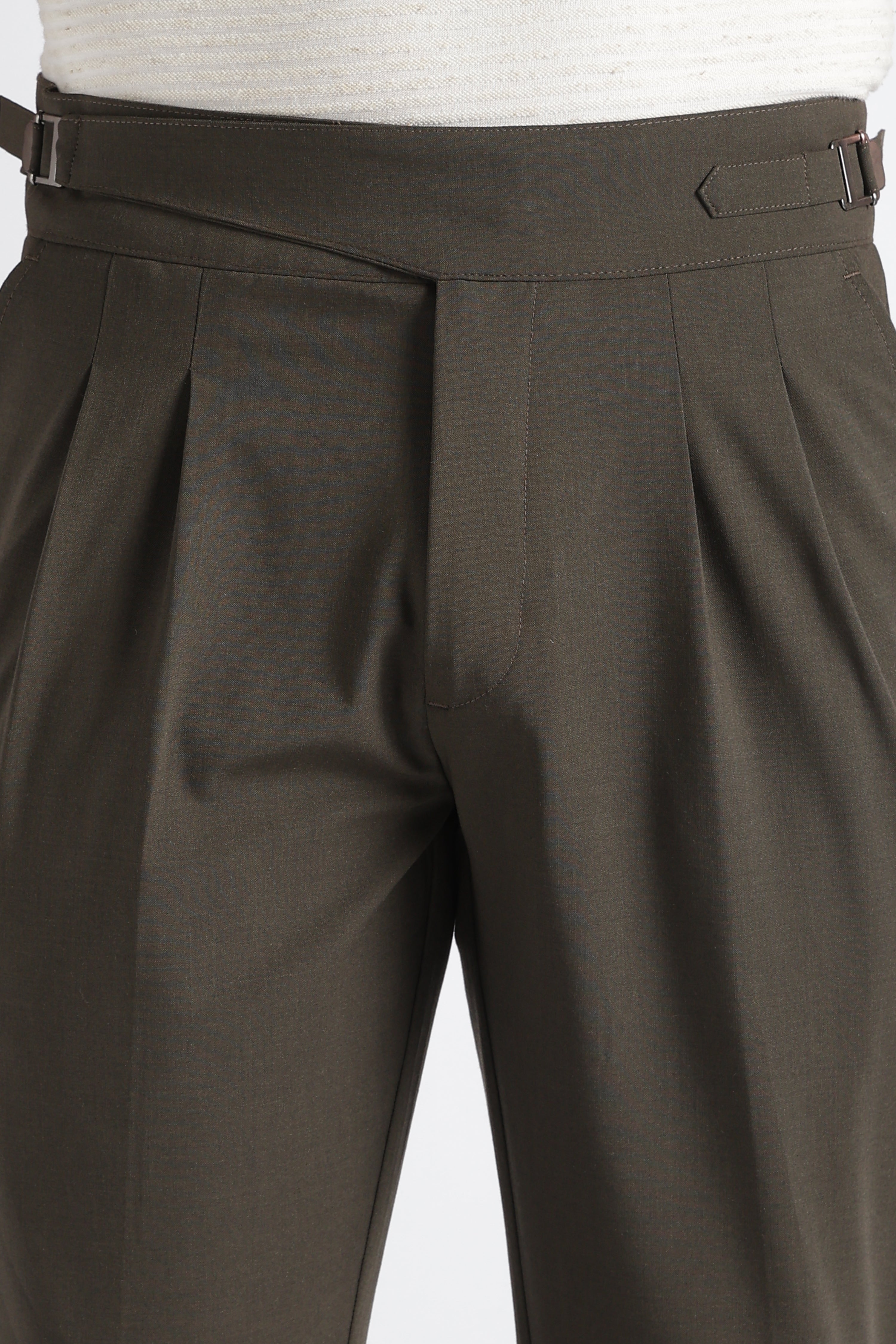 Men Green Classic Gurkha Pant