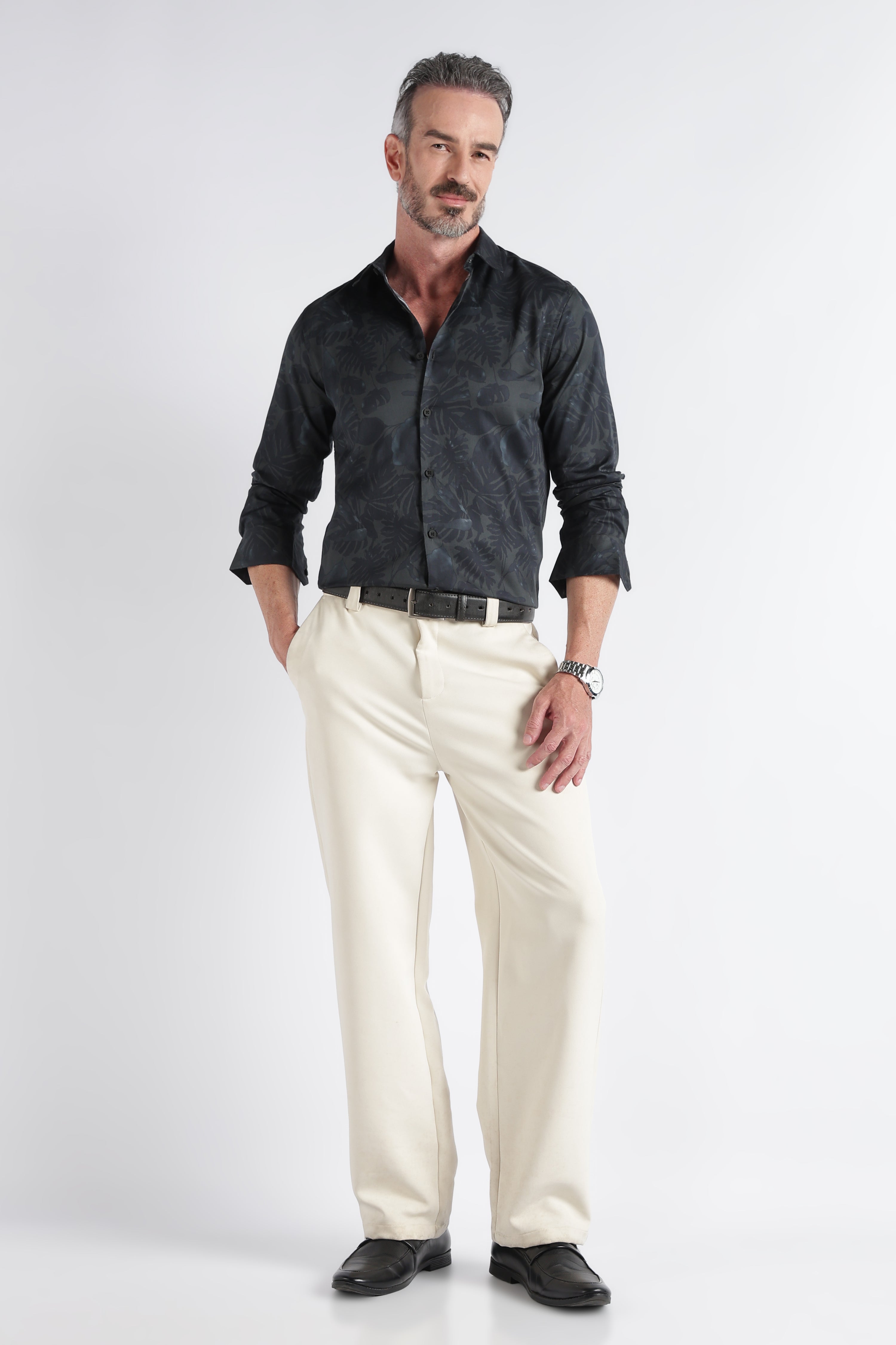 Men Multi Satin Digital Print Shirt