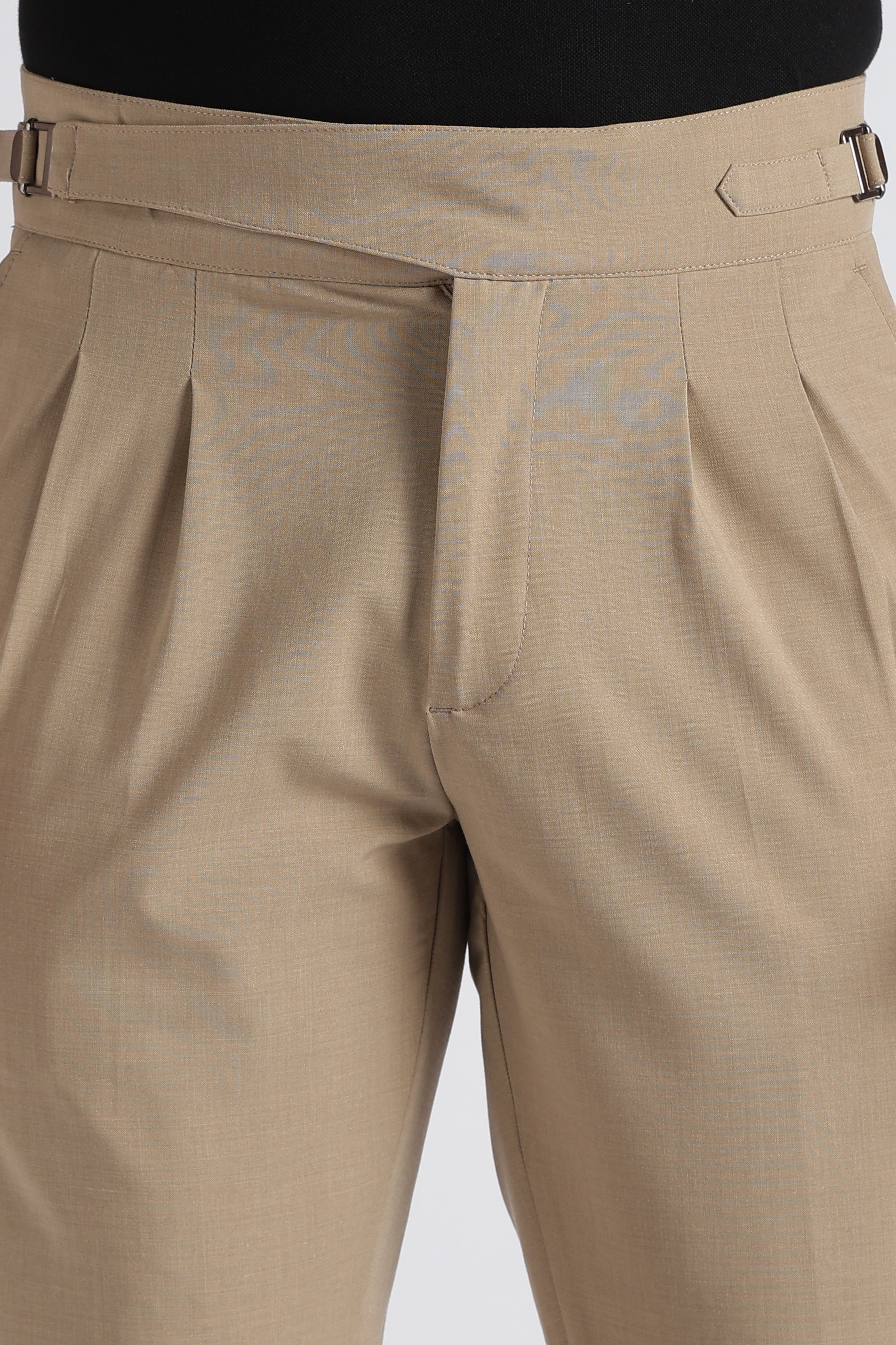 Men Beige Classic Gurkha Pant