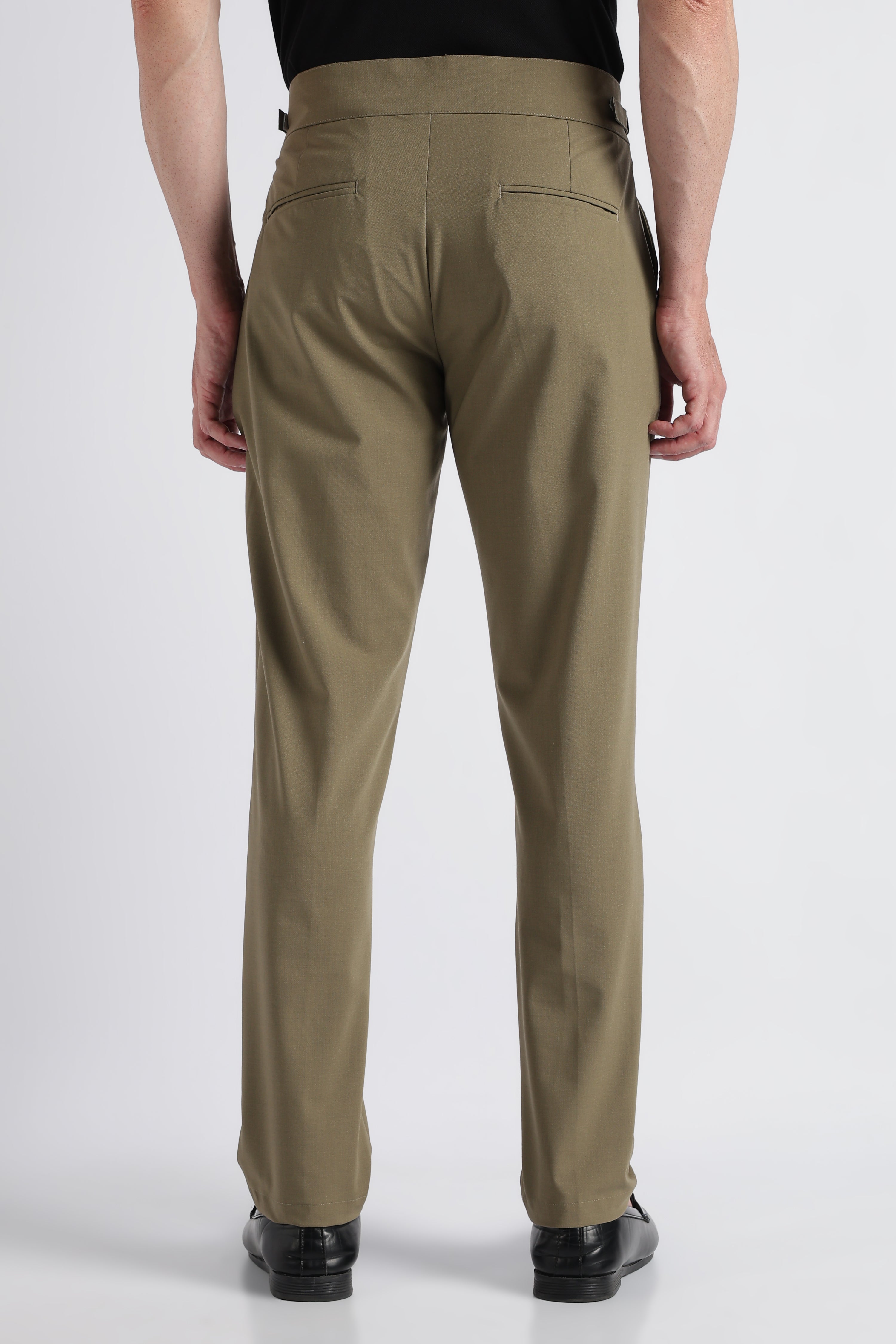 Men Olive Classic Gurkha Pant