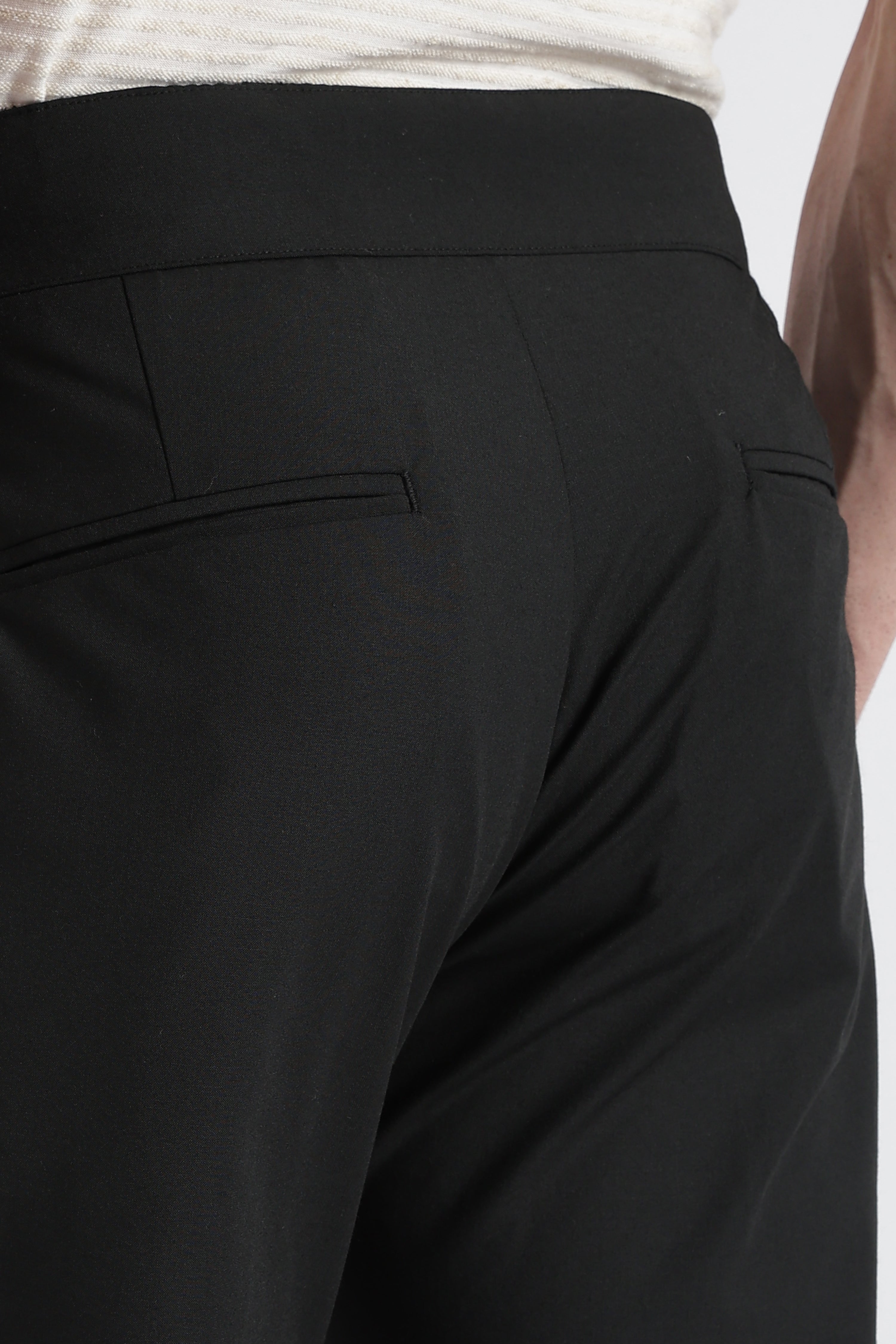 Men Black Classic Gurkha Pant