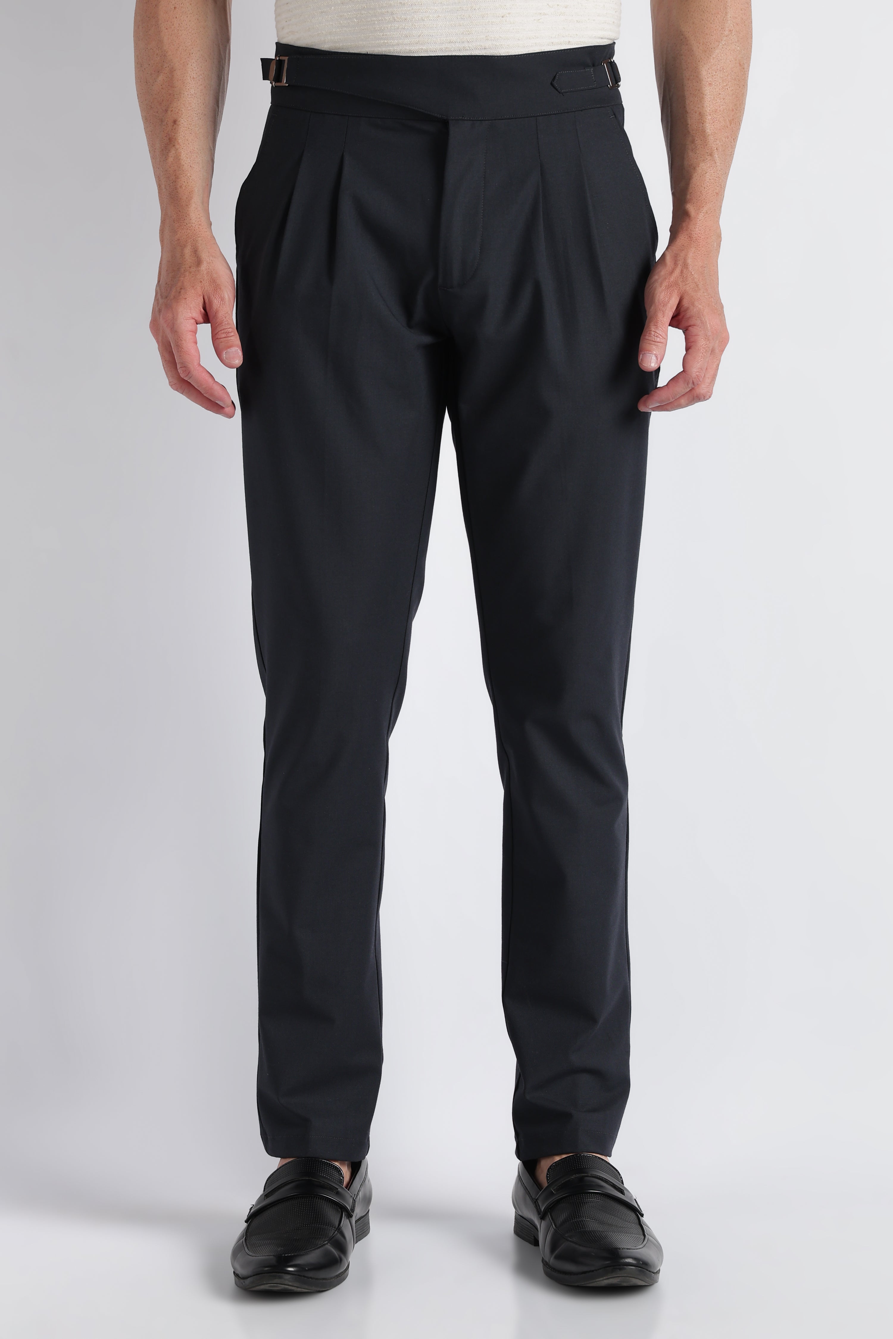 Men Navy Classic Gurkha Pant