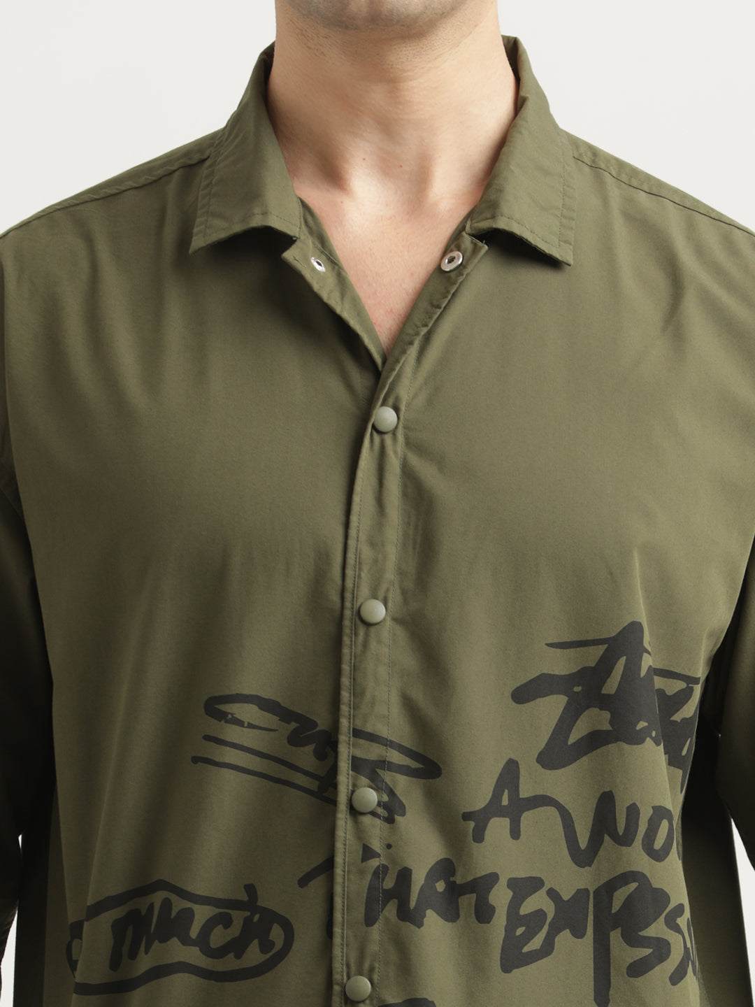 Men Oversized Cotton Shirt