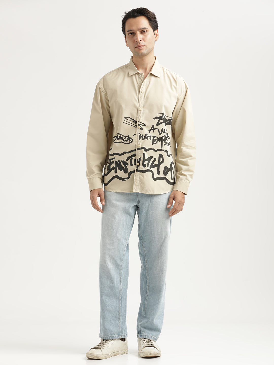 Men Oversized Cotton Shirt
