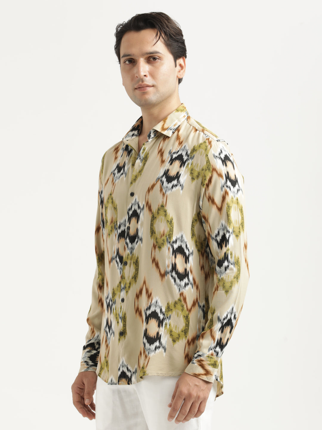 Men Printed Viscose Shirt