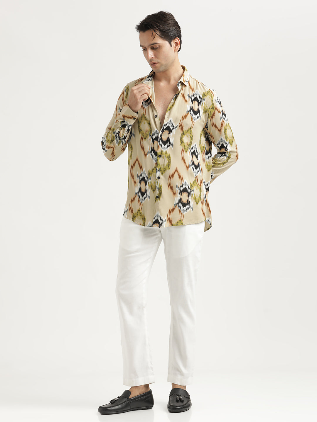 Men Printed Viscose Shirt