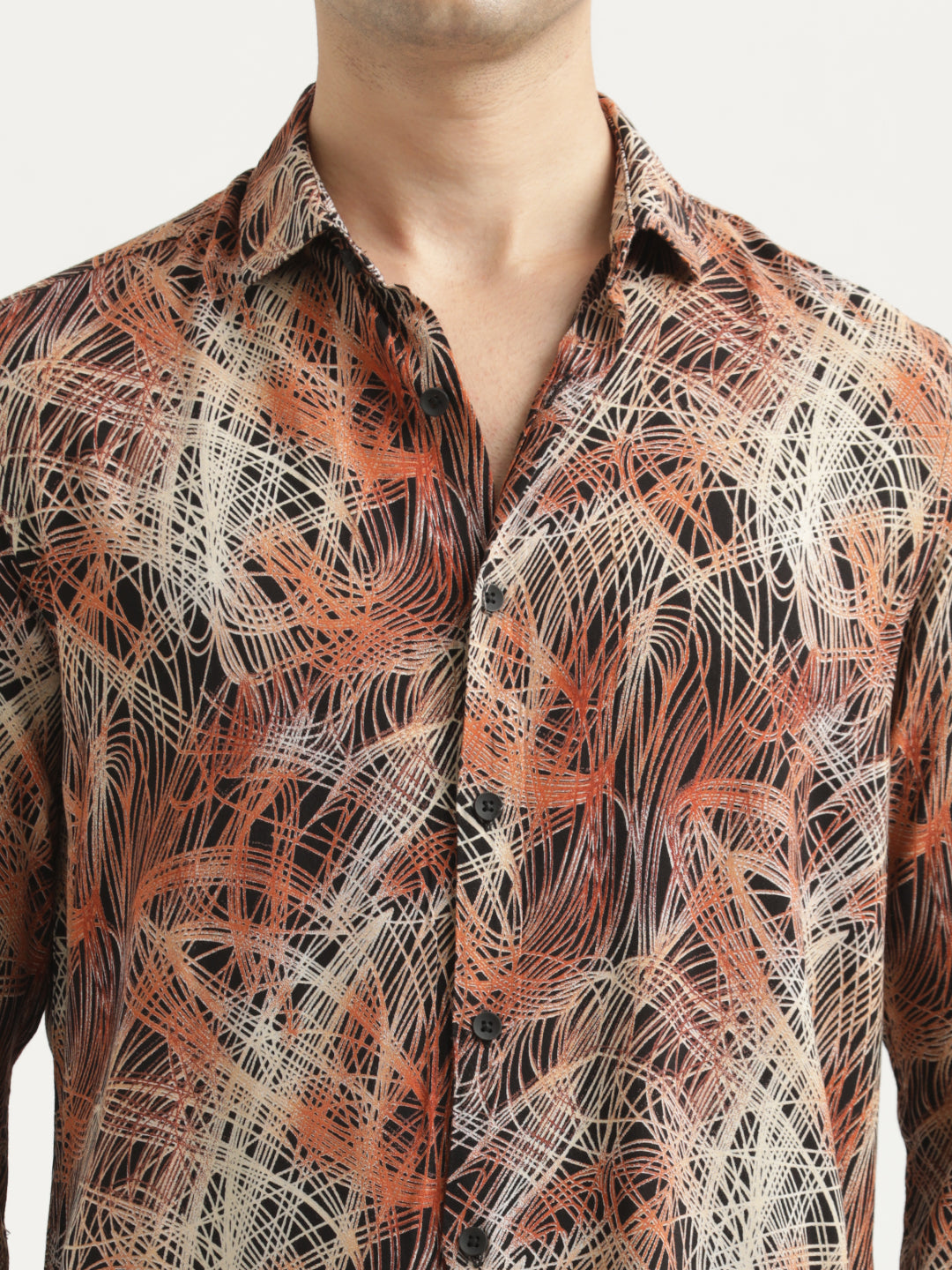 Men Printed Viscose Shirt
