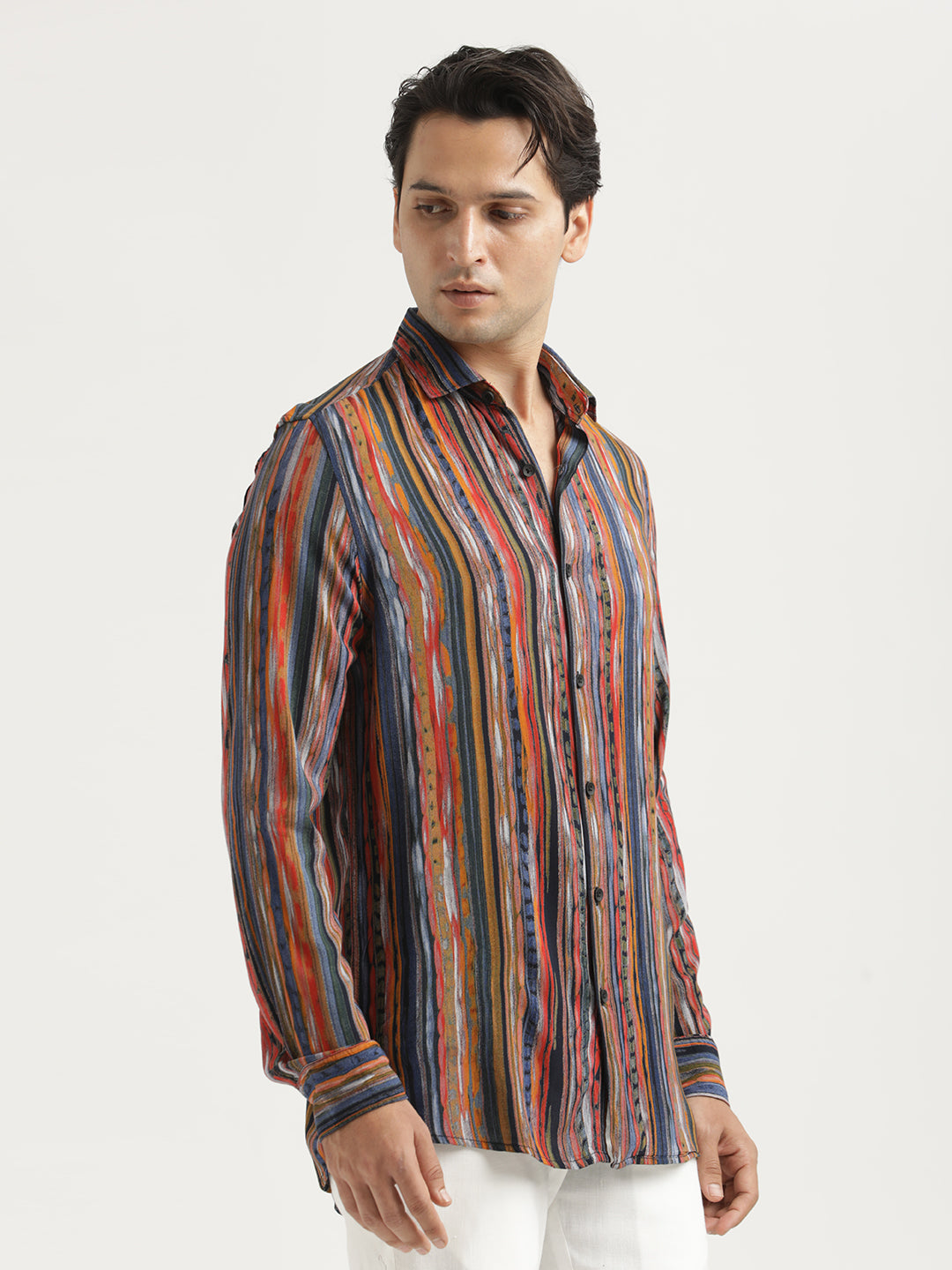 Men Printed Viscose Shirt