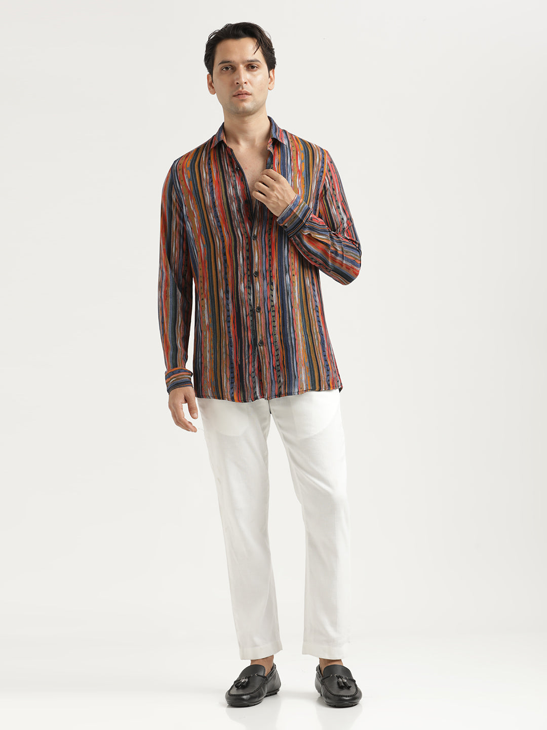 Men Printed Viscose Shirt