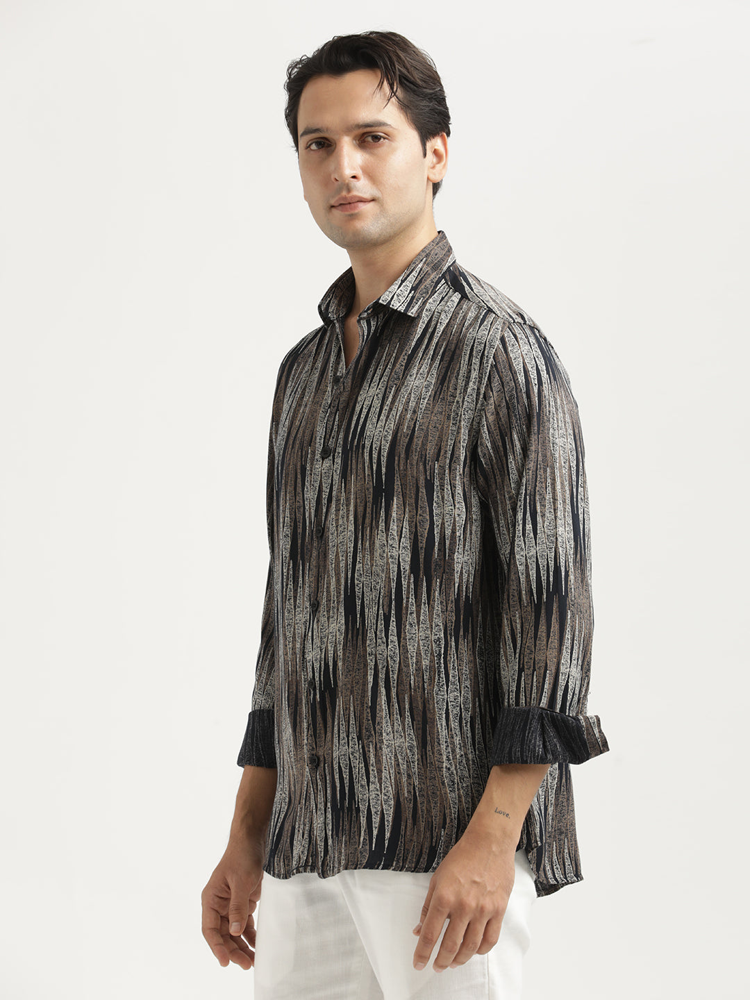 Men Printed Viscose Shirt