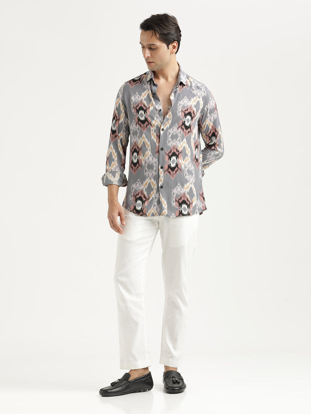 Men Printed Viscose Shirt