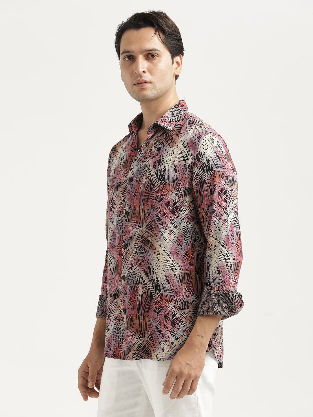 Men Printed Viscose Shirt