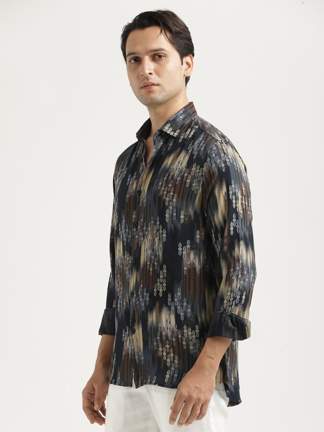 Men Printed Viscose Shirt