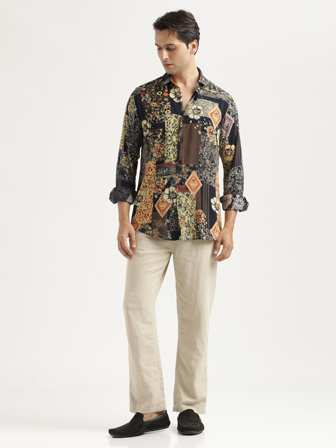 Men Printed Viscose Shirt