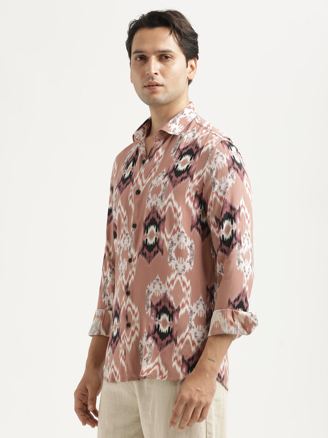 Men Printed Viscose Shirt