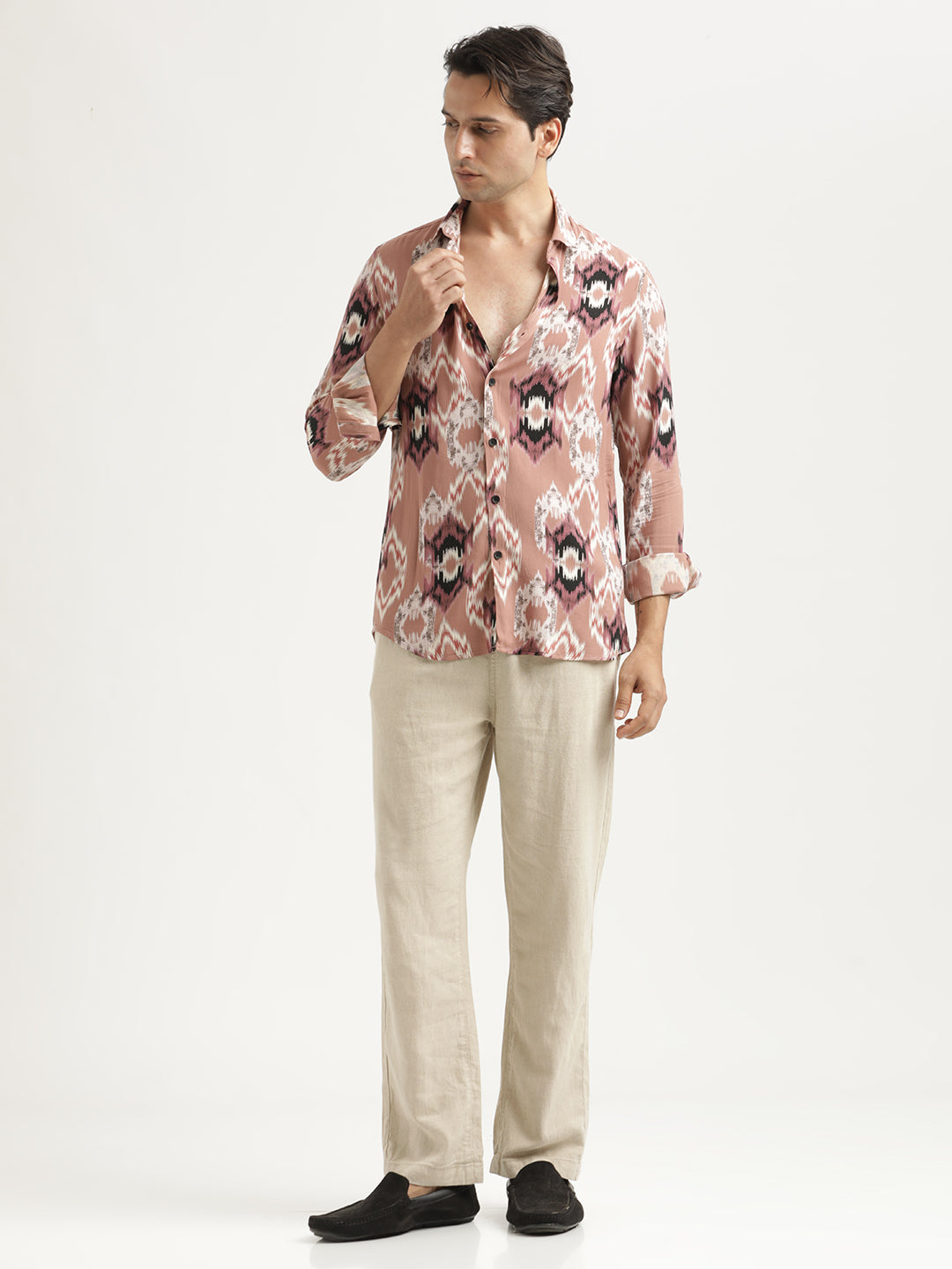 Men Printed Viscose Shirt