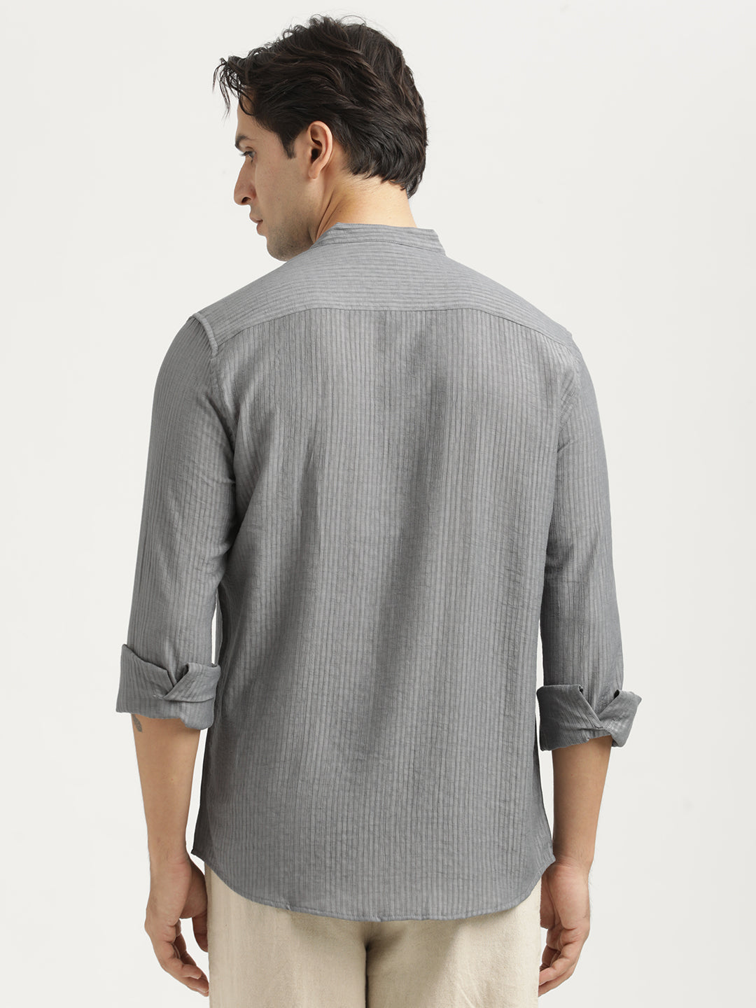 Men Textured Nylon Shirt