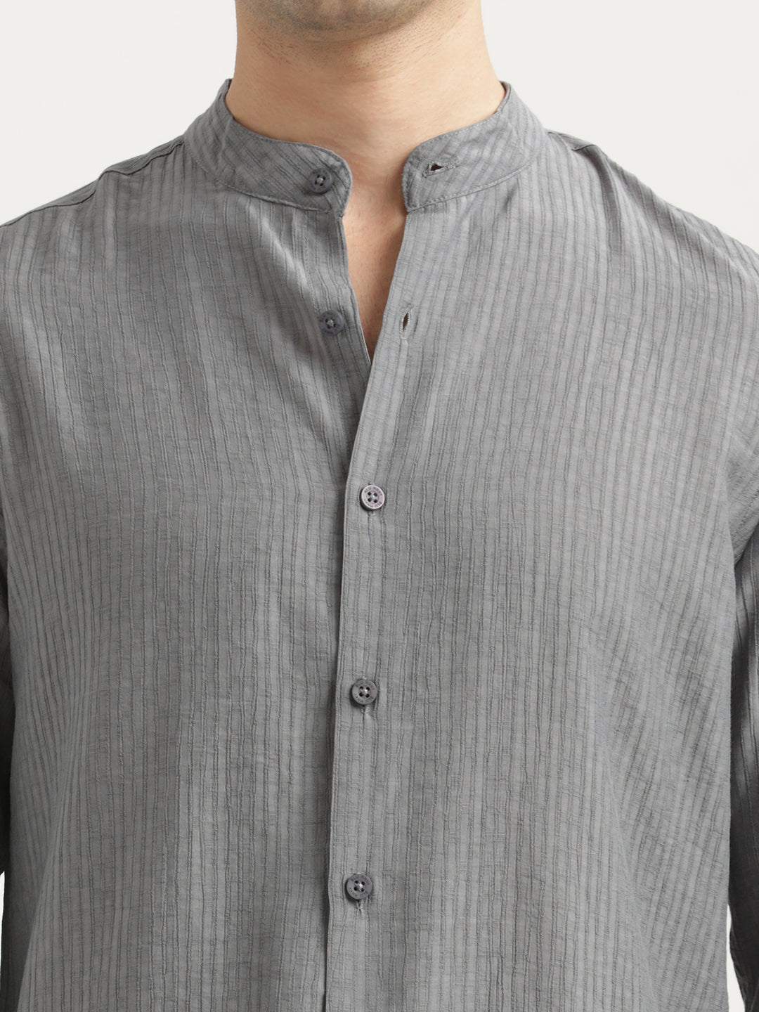 Men Textured Nylon Shirt