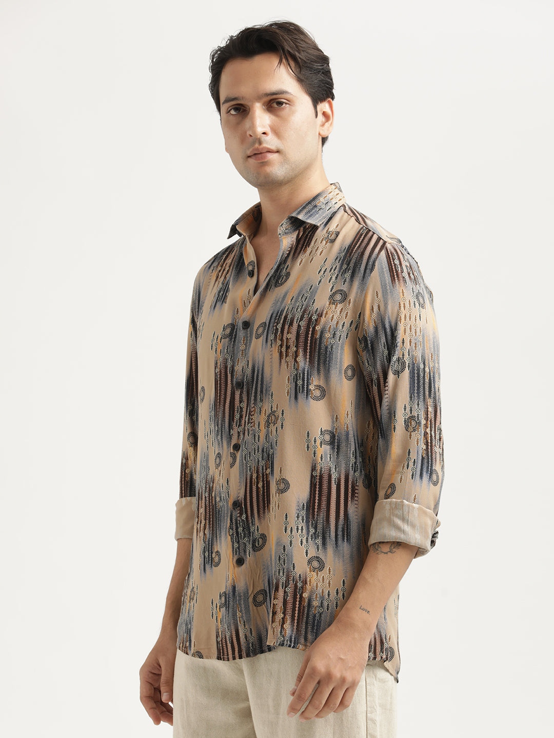 Men Printed Viscose Shirt
