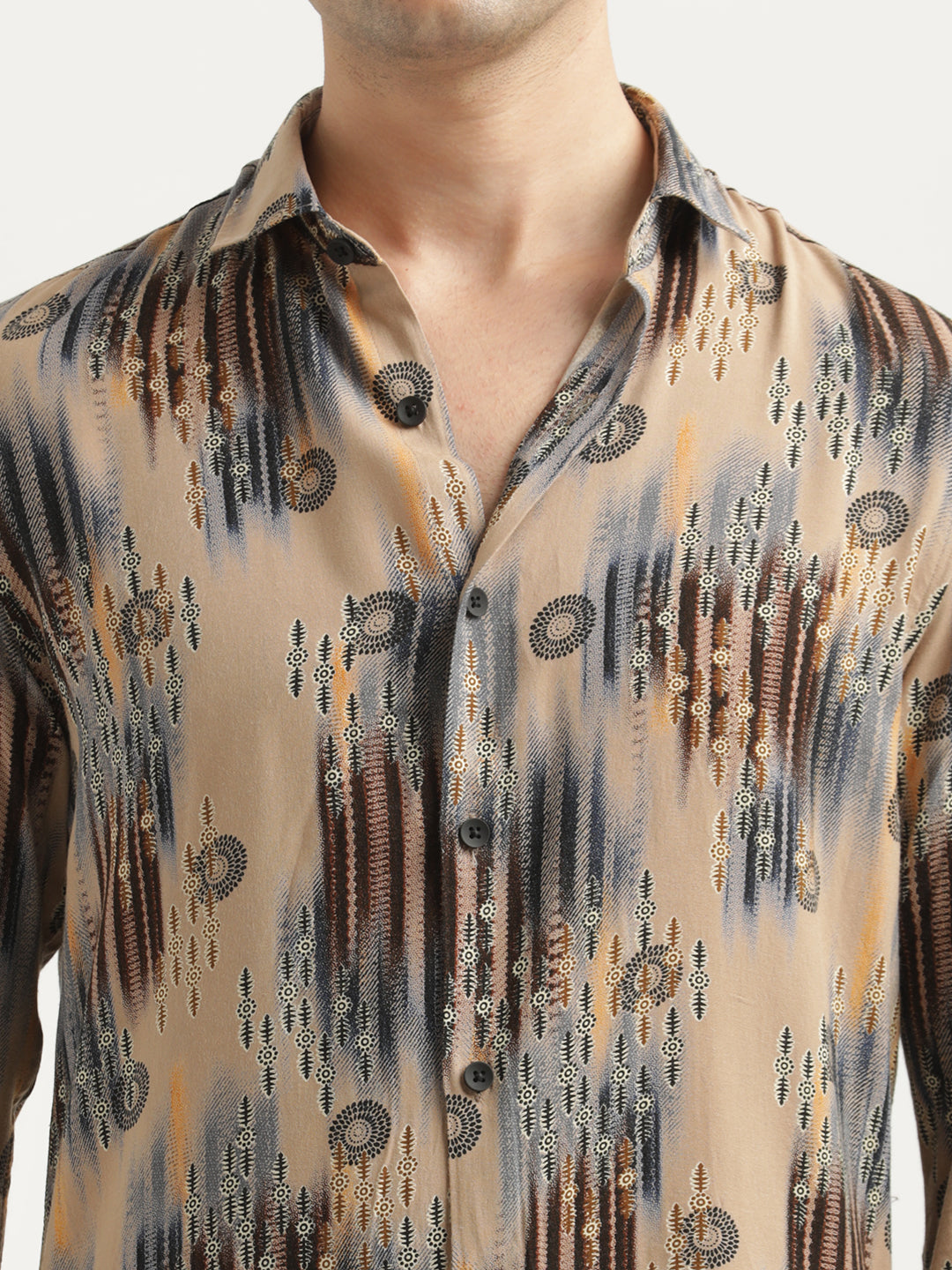 Men Printed Viscose Shirt