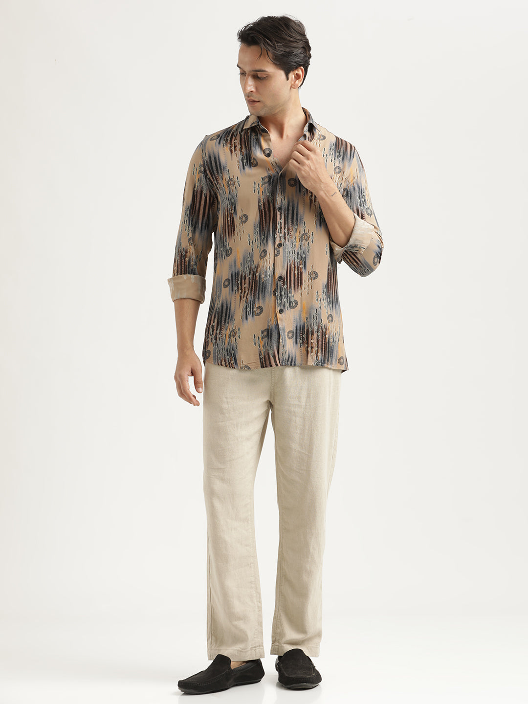 Men Printed Viscose Shirt