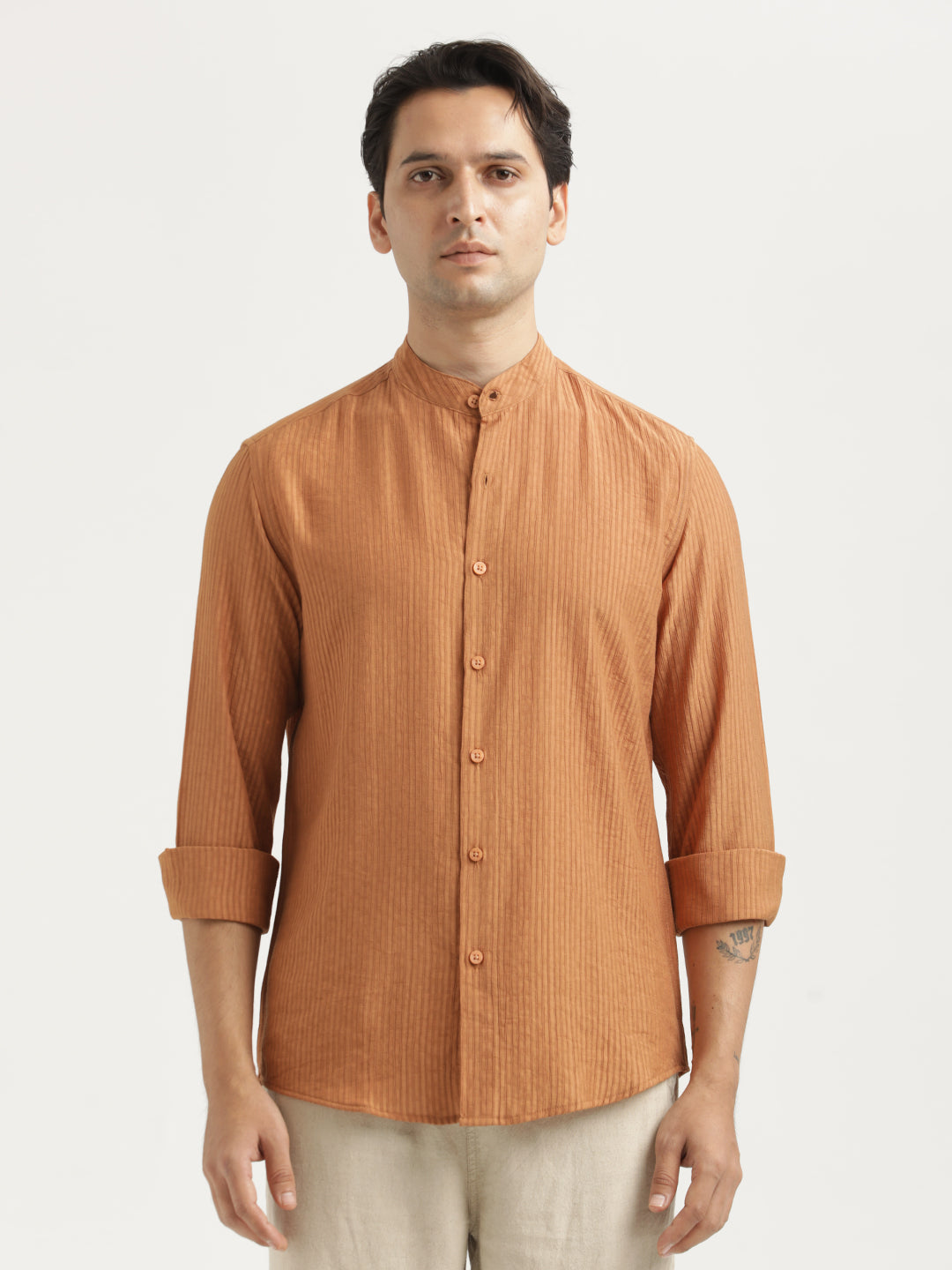 Men Textured Nylon Shirt