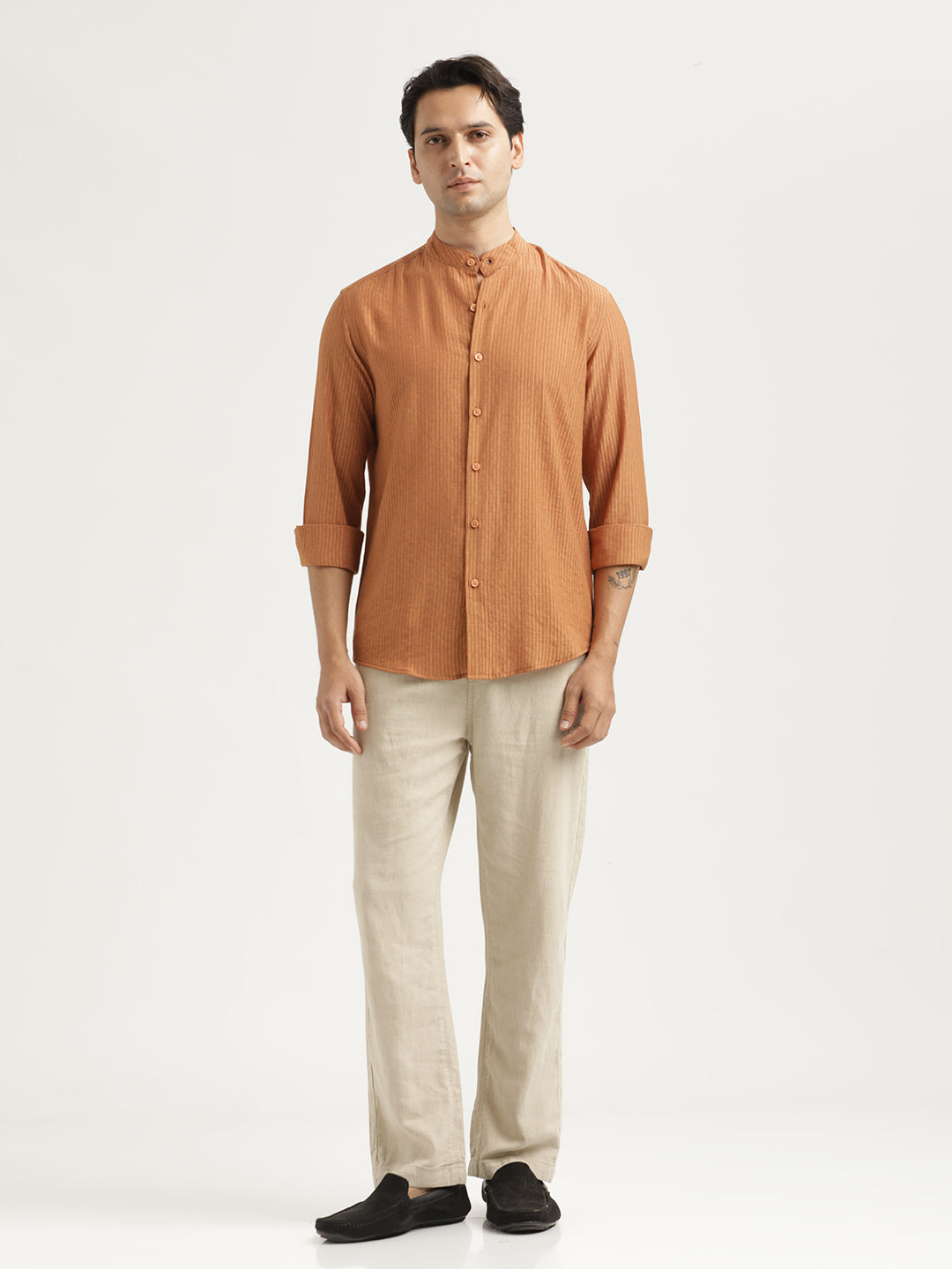 Men Textured Nylon Shirt