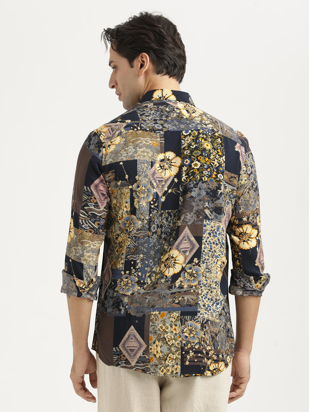Men Printed Viscose Shirt