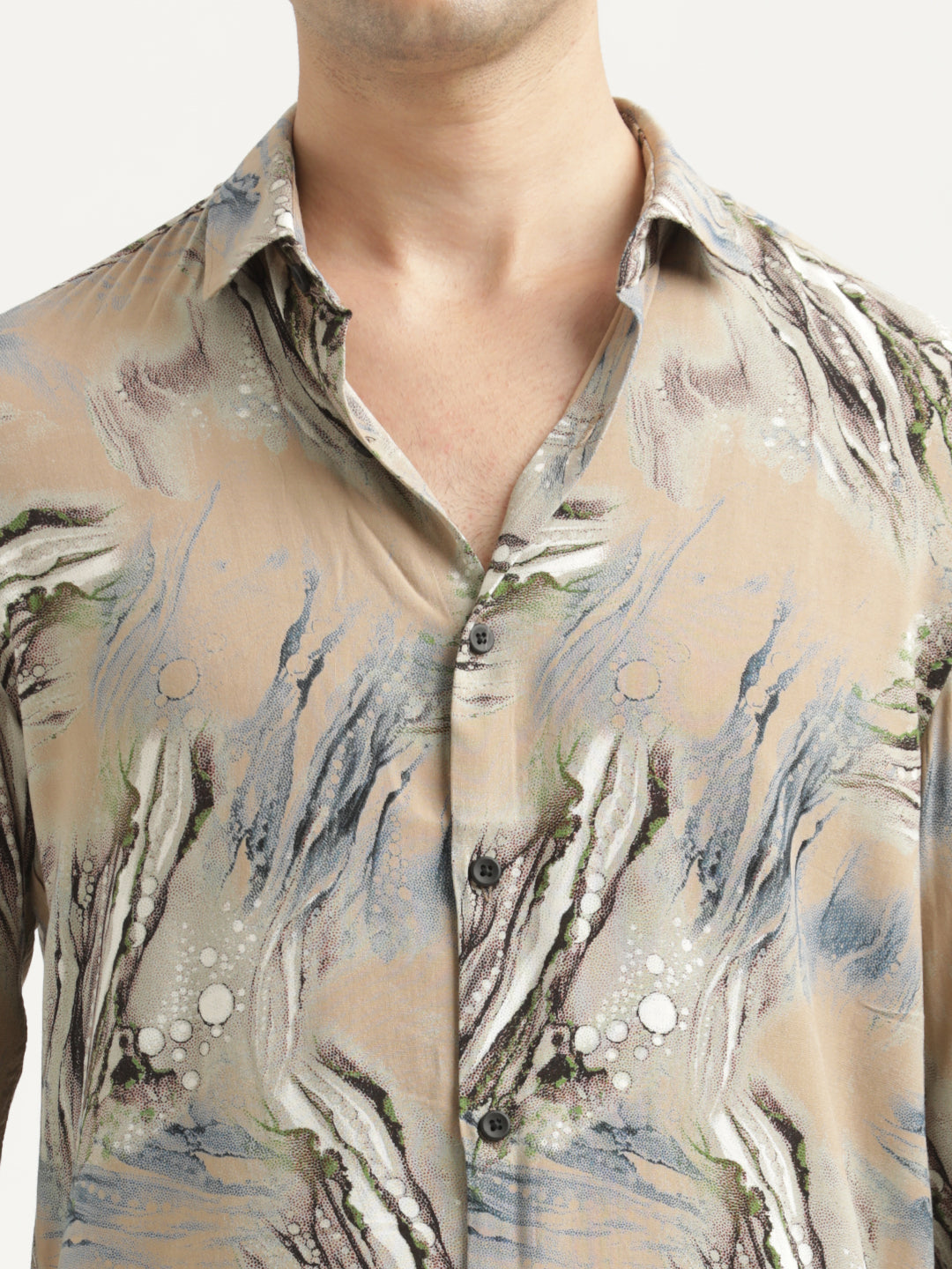 Men Printed Viscose Shirt