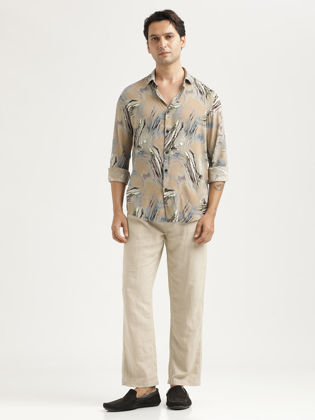 Men Printed Viscose Shirt