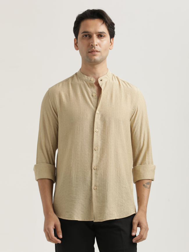 Men Textured Nylon Shirt
