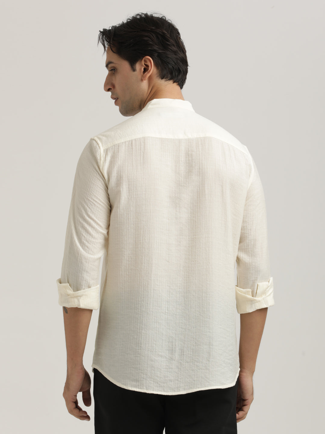 Men Textured Nylon Shirt