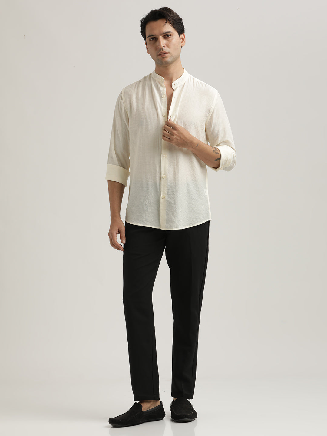 Men Textured Nylon Shirt