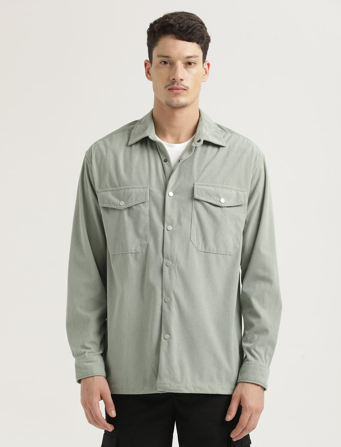 Men Corduroy Overshirt