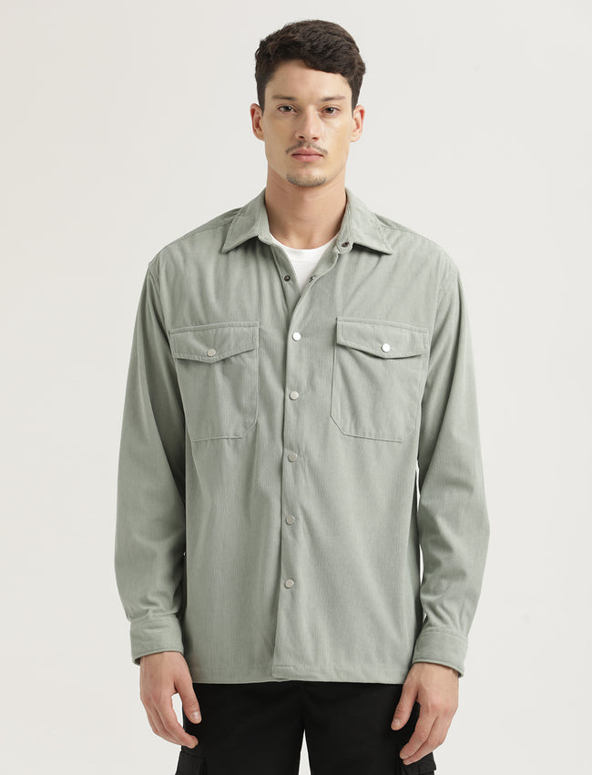 Men Corduroy Overshirt