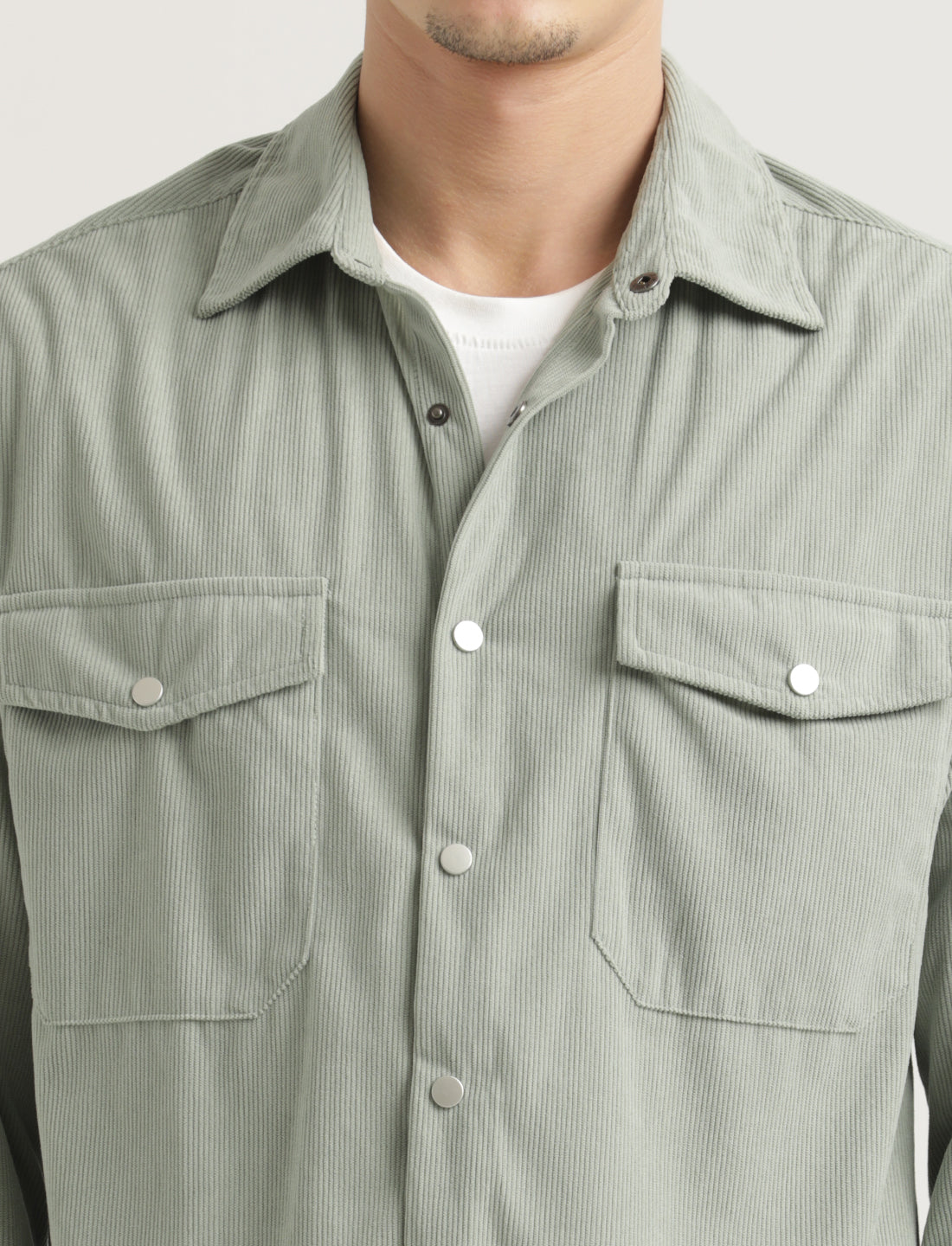 Men Corduroy Overshirt
