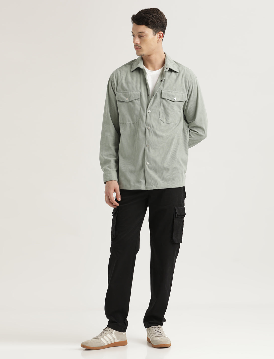 Men Corduroy Overshirt