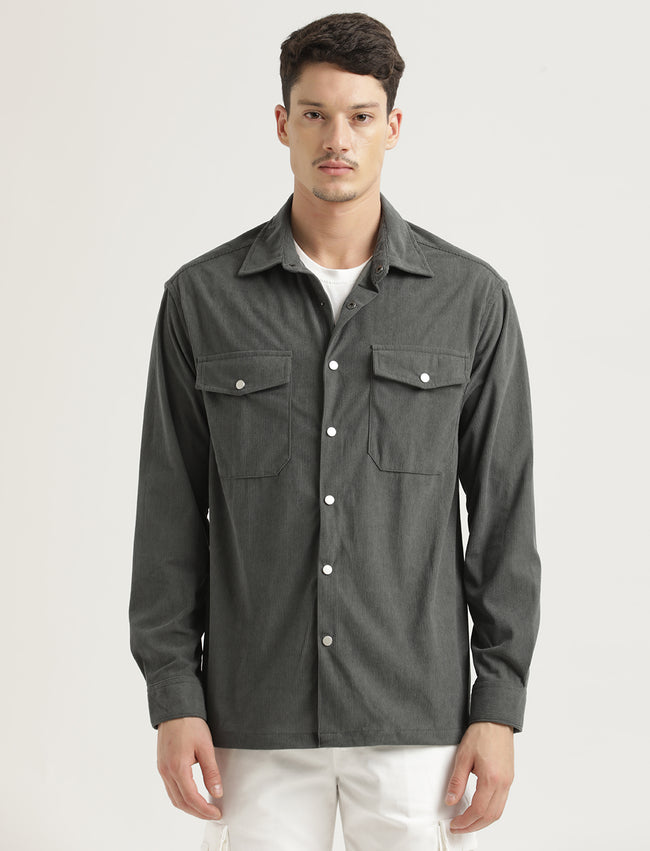 Men Corduroy Overshirt