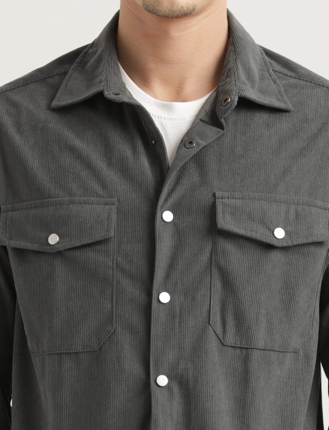 Men Corduroy Overshirt