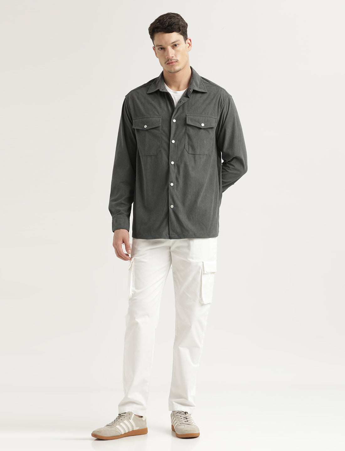 Men Corduroy Overshirt